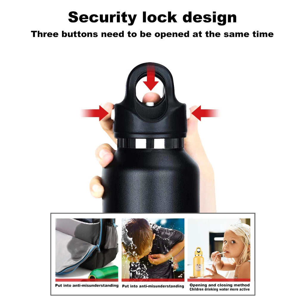 REVOMAX 950ml Stainless Steel Thermos Portable Vacuum Flask Insulated Tumbler with No Screw Lid Thermo Bottle Large Capacity Clickngo24