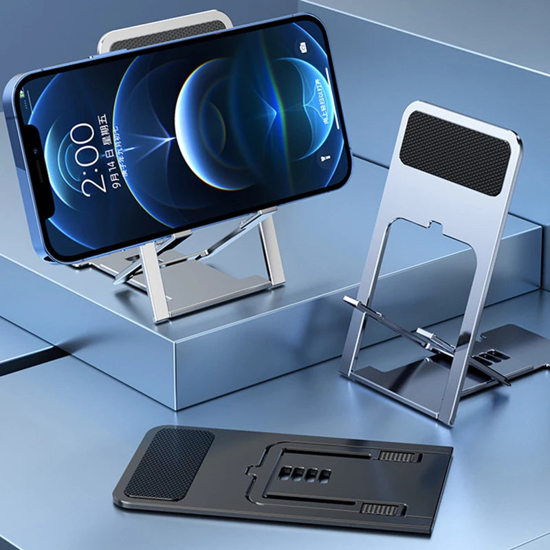 Mini Desktop Multi-Angle Folding Phone Holder Portable Plastic Tablet Stand for iPhone 12/11/8/7 pro Universal Mobile Support Clickngo24