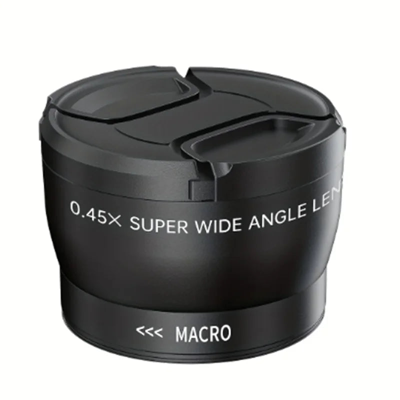 52mm Wide Angle Macro Lens 0.45X Magnification Universal Conversion Lens for Canon Nikon Sony Cameras Compatible Telescope Accessory Clickngo24