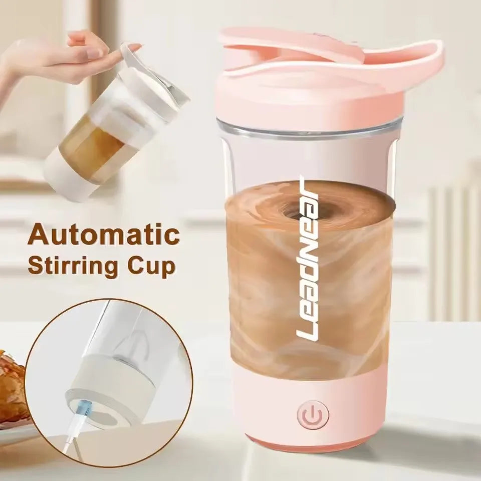 Portable Electric Blender Cup Rechargeable Shaker for Milk Powder Protein Sports Gym Home Travel Outdoor - USB Powered Clickngo24