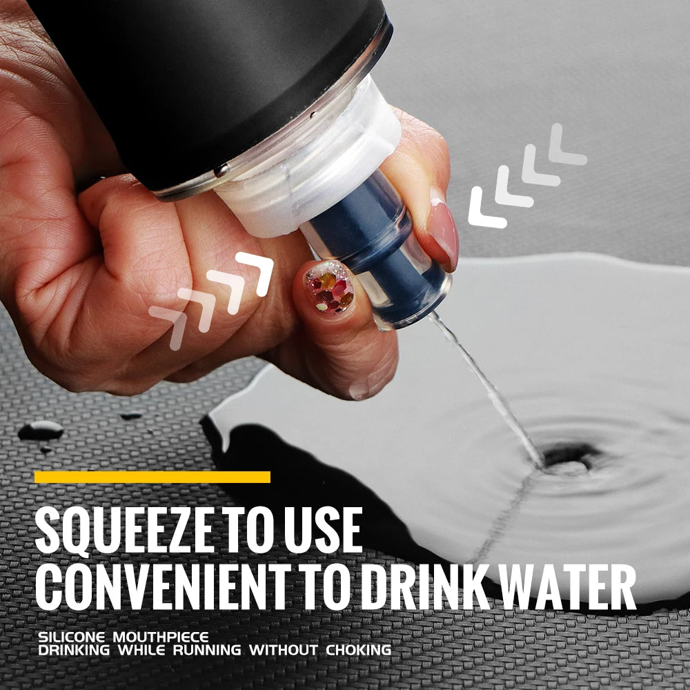 WRELS Portable TPU Soft Water Bottle BPA Free Folding Soft Flasks For Outdoor Sports Marathon Running Hydration Camping Hiking Clickngo24