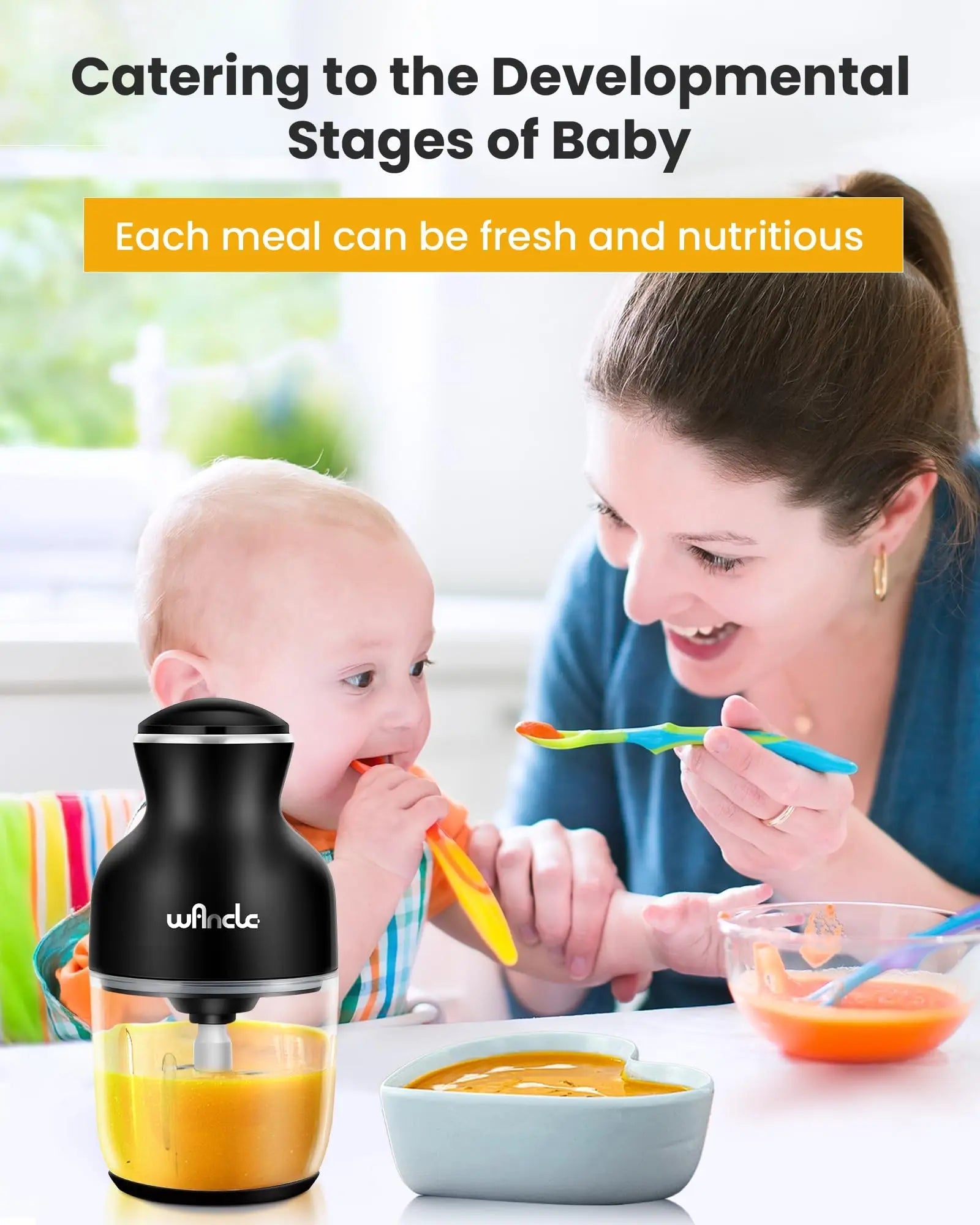 Electric Meat Grinder 350W Stainless Steel Blade Vegetable Garlic Crusher Kitchen Chopper Food Processor for Household Clickngo24