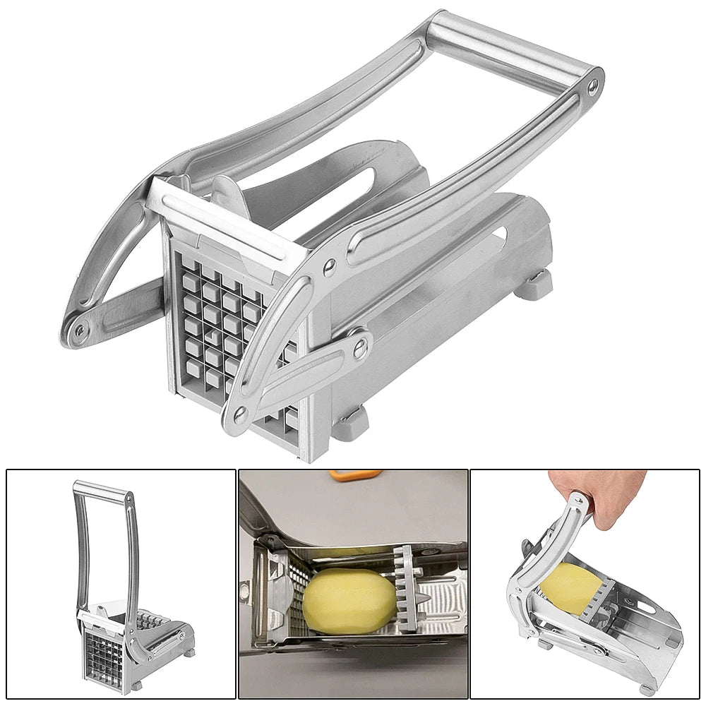 Stainless Steel Potato Slicer French Fries Cutter Machine Clickngo24