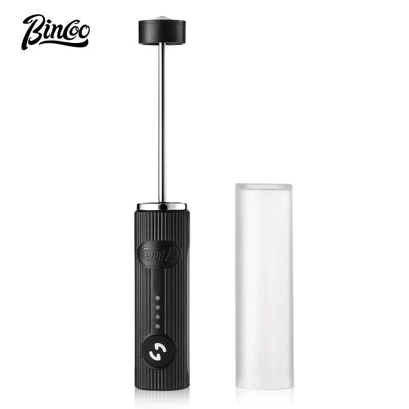 Bincoo Electric Coffee Whisk Milk Foamer Mini Blender Egg Beater Portable Stainless Steel Mixer Handle Stirrer for Cappuccino Cooking Clickngo24