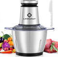 10 Cup Electric Food Processor Chopper 600W Meat Grinder Mini Stainless Steel for Home Use with Container Clickngo24