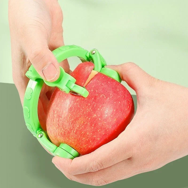 1PC Handheld Rotating Peeler Kitchen Gadget for Apple Pear Potato Spiral Cutter Fruit Vegetable Tool Home Essentials