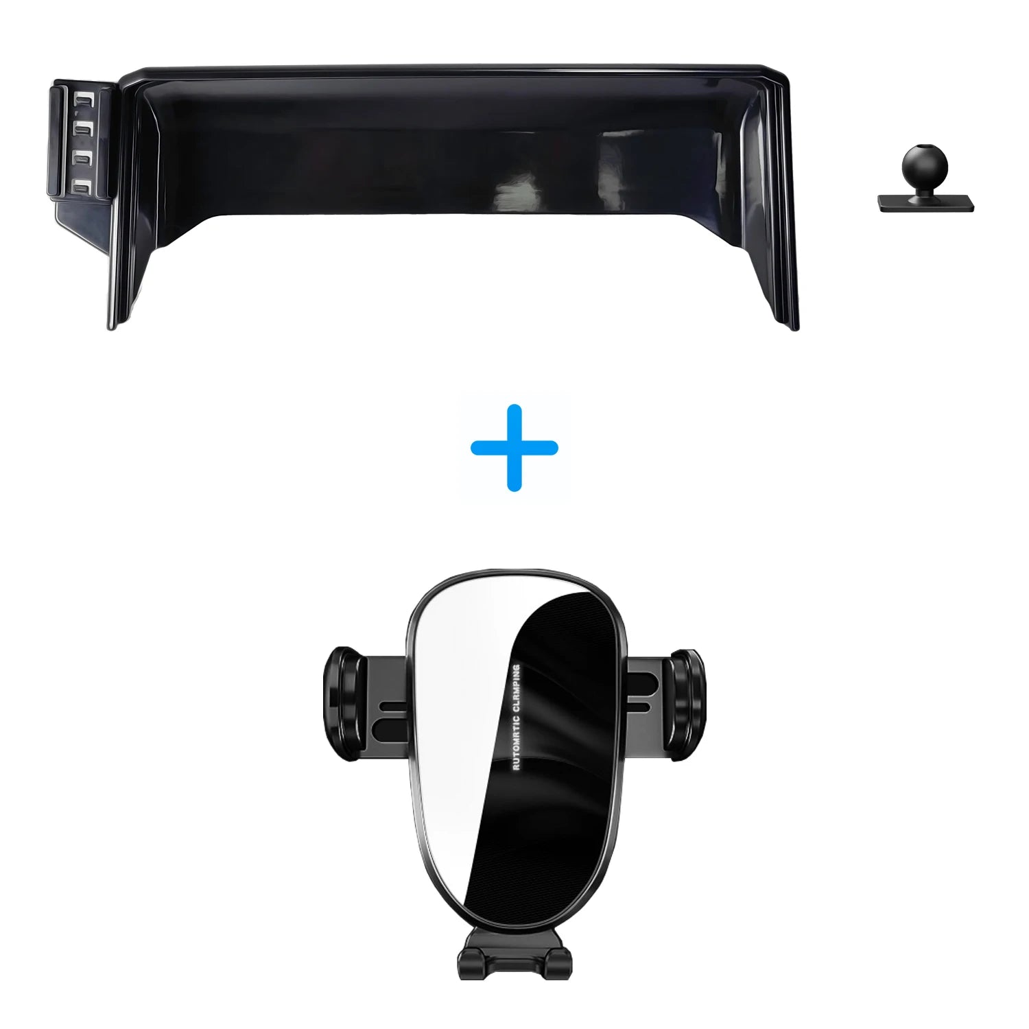 Toyota Corolla E210 Car Phone Holder 2019-2022 Wireless Charging Compatible Black Screen Panel Fixed Base Mount Clickngo24