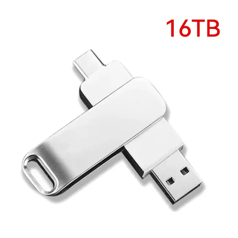 New High Speed Transfer Metal Memory Card Flash Drive Waterproof Durable 2TB USB 3.2 Flash Drive Brand Metal USB Drive New