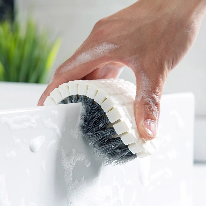 Creative Bendable Cleaning Brush for Kitchen Faucet Bathtub Corner - Flexible Durable Plastic Clothes Brush Shoe Cleaning Tool Clickngo24