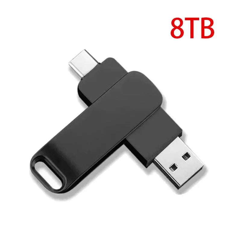 New High Speed Transfer Metal Memory Card Flash Drive Waterproof Durable 2TB USB 3.2 Flash Drive Brand Metal USB Drive New