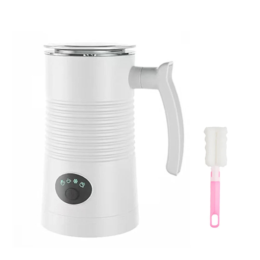 Electric Milk Frother Automatic Rotary Foamer for Coffee Cappuccino Latte 4 in 1 Hot and Cold Foam Maker Milk Frother Foamer Clickngo24