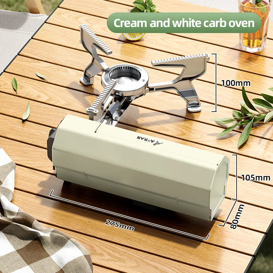 Portable Integrated Card Gas Stove for Outdoor Camping Hiking Barbecue Travel Cooking Oven Box Type Clickngo24