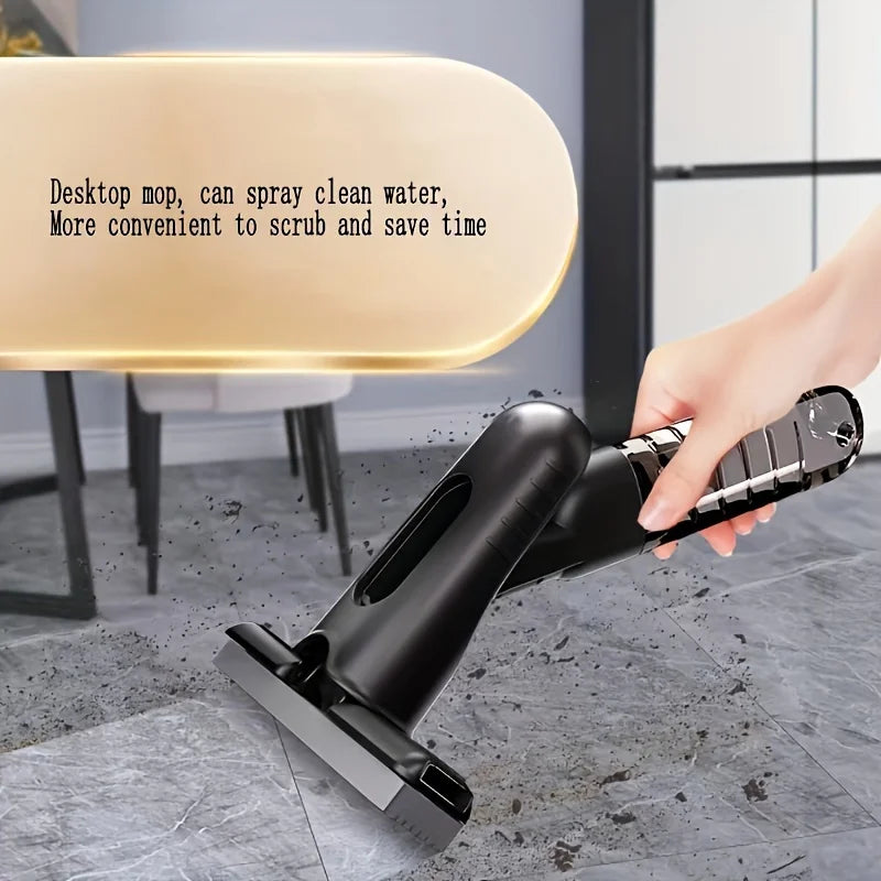 Mini Squeeze Spray Mop for Home Kitchen Car Cleaning - Portable Desk Cleaner with Glass Sponge for Household Cleaning Tools Clickngo24