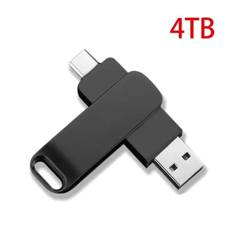 New High Speed Transfer Metal Memory Card Flash Drive Waterproof Durable 2TB USB 3.2 Flash Drive Brand Metal USB Drive New