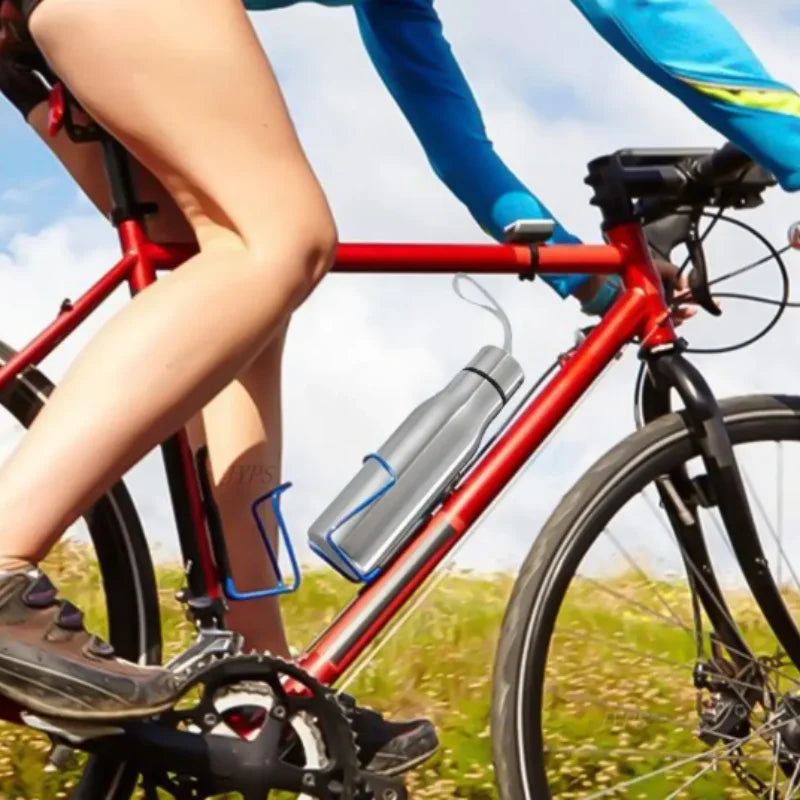 Stainless Steel 1000/750 ml Water Bottle Leak Proof Portable Riding Sports Cup with Handle Kettle for Cold Keeping Clickngo24