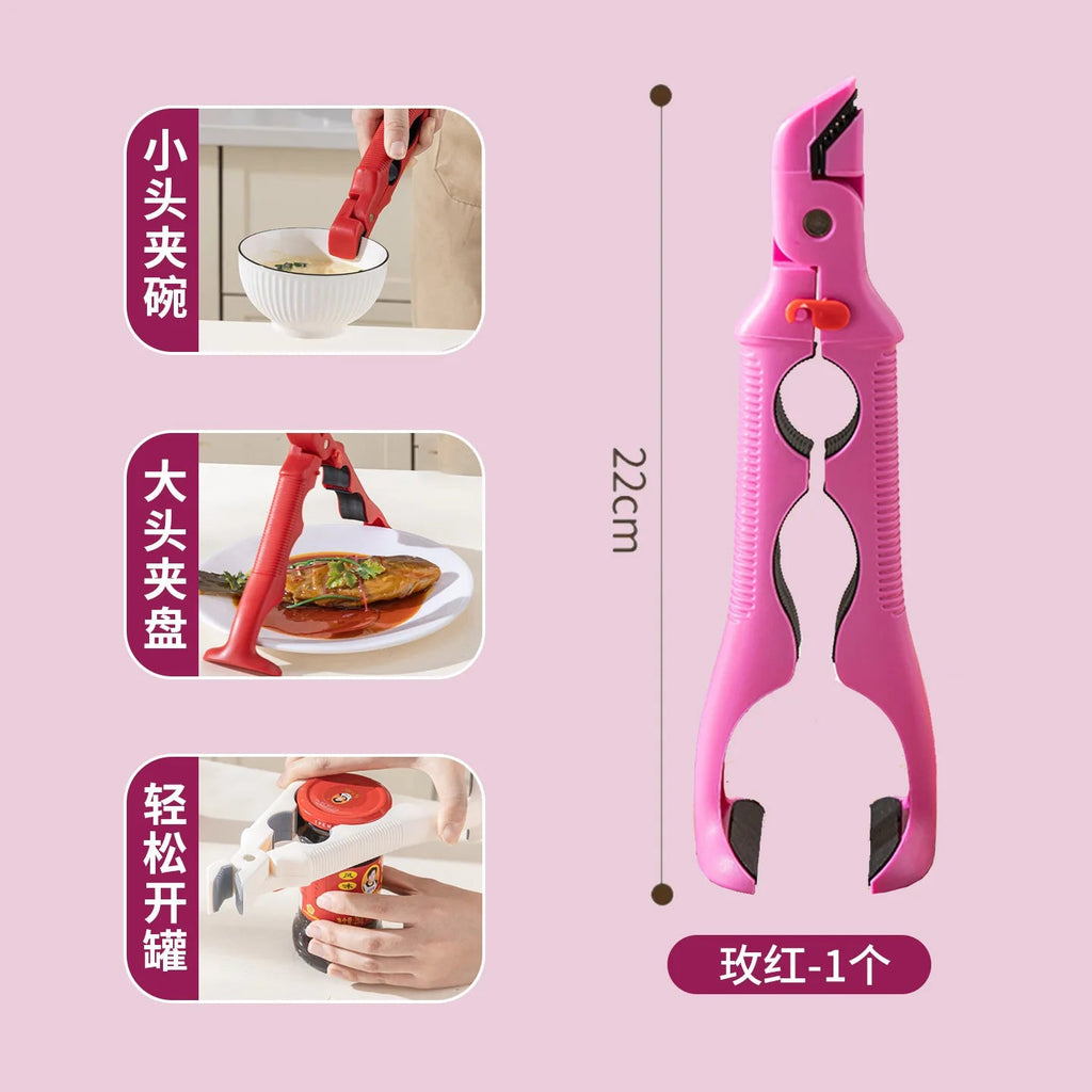 3-in-1 anti-scalding clip, silicone clip, kitchen steaming dish clip, oven non-slip clip. Clickngo24