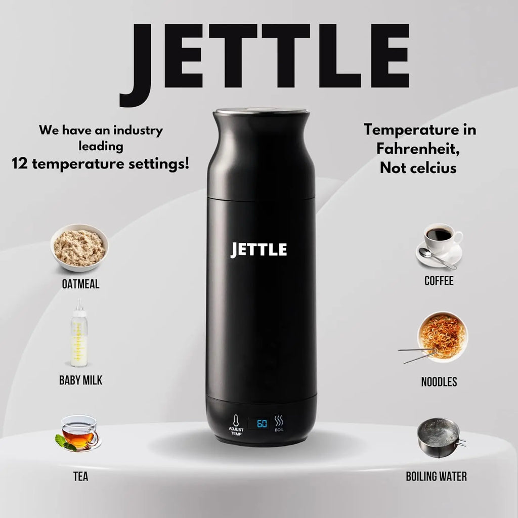 450ml Portable Electric Kettle Stainless Steel with Temperature Control Auto Shut-Off LED Display for Coffee Tea Travel