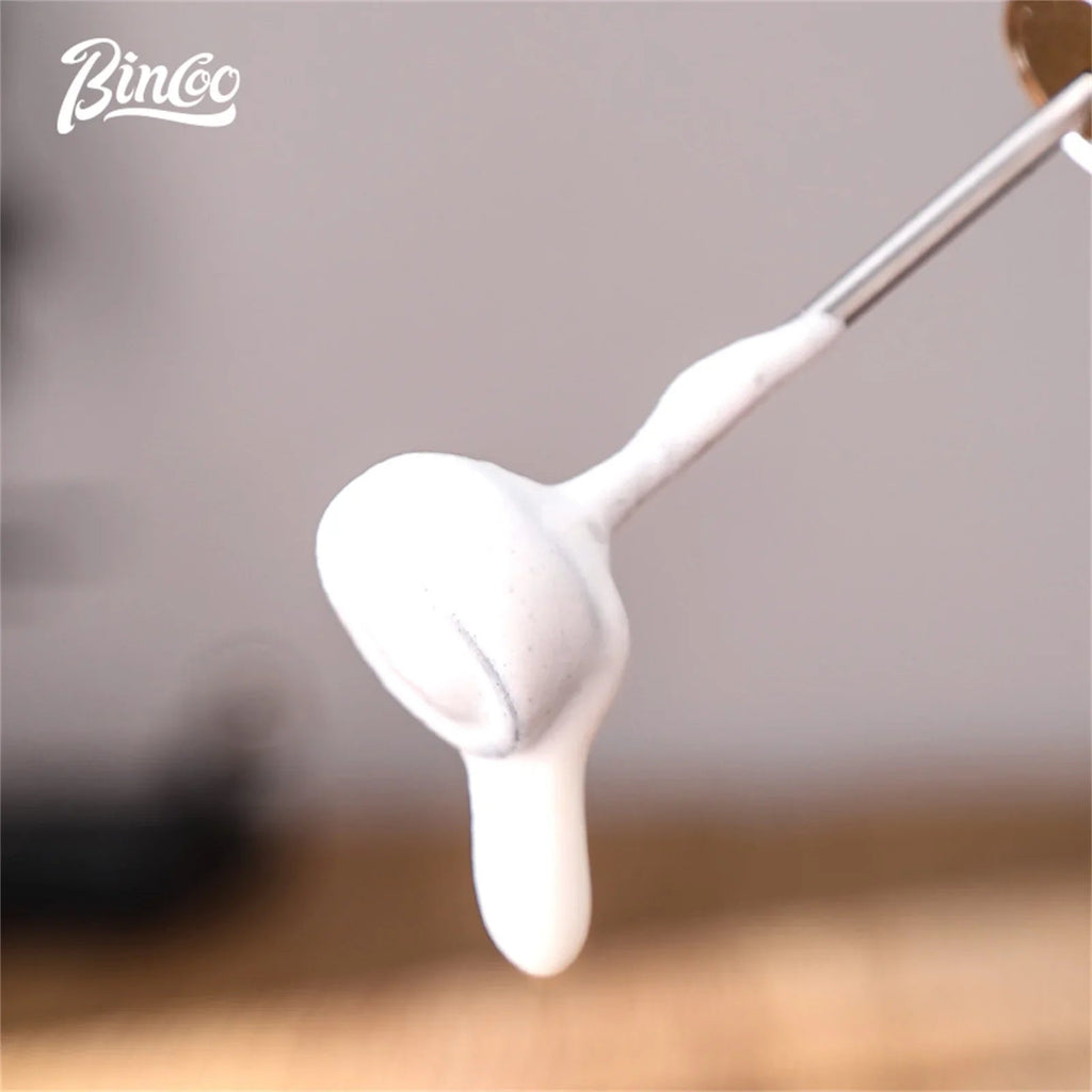 Bincoo Electric Coffee Whisk Milk Foamer Mini Blender Egg Beater Portable Stainless Steel Mixer Handle Stirrer for Cappuccino Cooking Clickngo24