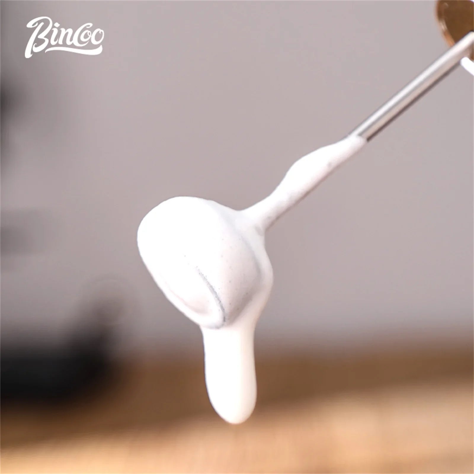 Bincoo Electric Coffee Whisk Milk Foamer Mini Blender Egg Beater Portable Stainless Steel Mixer Handle Stirrer for Cappuccino Cooking Clickngo24