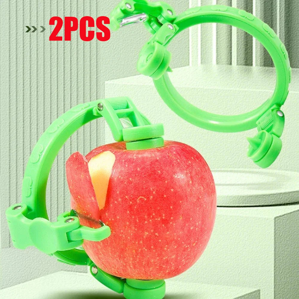 1PC Handheld Rotating Peeler Kitchen Gadget for Apple Pear Potato Spiral Cutter Fruit Vegetable Tool Home Essentials
