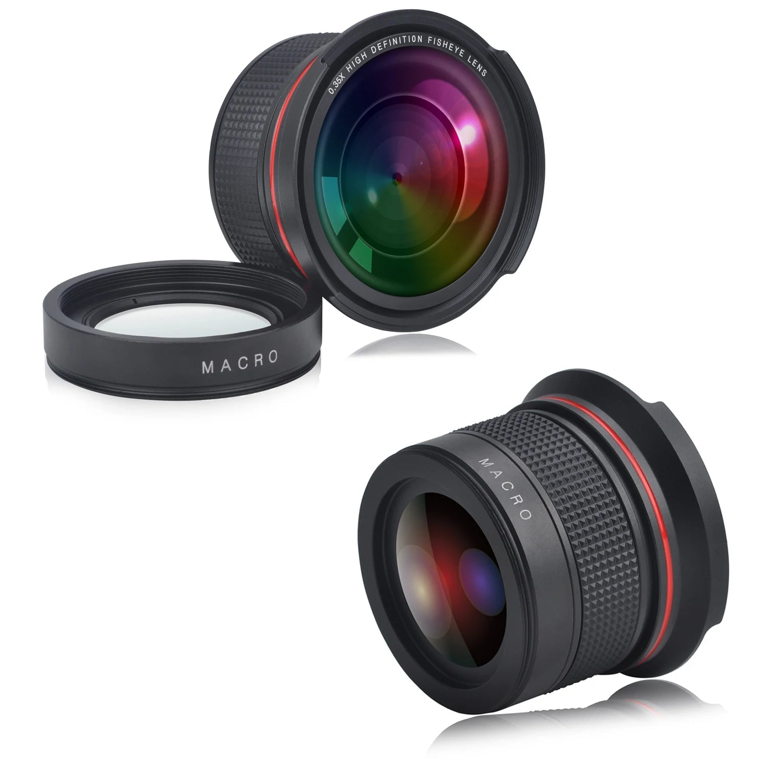 52MM 0.35x HD Wide Angle Fisheye Lens with Macro for Nikon DSLR D7100 D7000 D5500 D5300 D5200 D5100 D3500 D3400 D3100 - Camera Lens Clickngo24