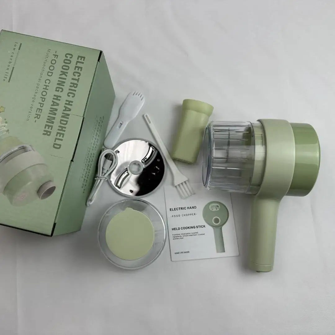 Handheld Multi-Function Kitchen Chopper Slicer Tool for Garlic - Wireless Vegetable Cutter Fruit & Vegetable Tools