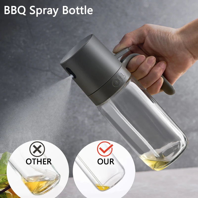 High Borosilicate Glass Oil Spray Bottle 250ml Perfect for Air Fryer Salad Baking Cooking Oil Dispenser Olive Oil Sprayer Mister Clickngo24