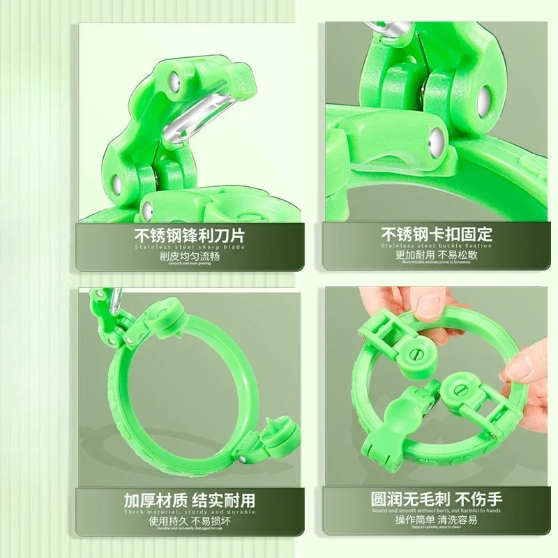 1PC Handheld Rotating Peeler Kitchen Gadget for Apple Pear Potato Spiral Cutter Fruit Vegetable Tool Home Essentials