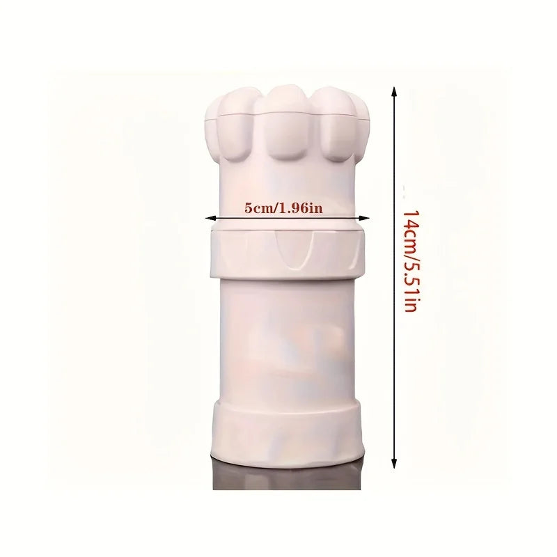 1PC Mini Multifunctional Chef Garlic Press Manual Peeler/Masher/Grinder Kitchen Tool - Plastic Material No Electric Required