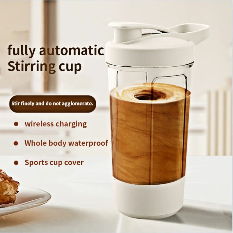 Portable USB Rechargeable Shaker Cup for Protein Shakes Meal Replacement Shakes Self-Stirring Mixing Cup Clickngo24