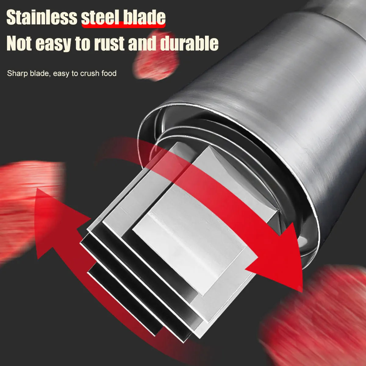 Manual Garlic Chopper Crusher Pressing Handheld Food Slicer for Vegetable Cooking Home Kitchen Accessory Clickngo24