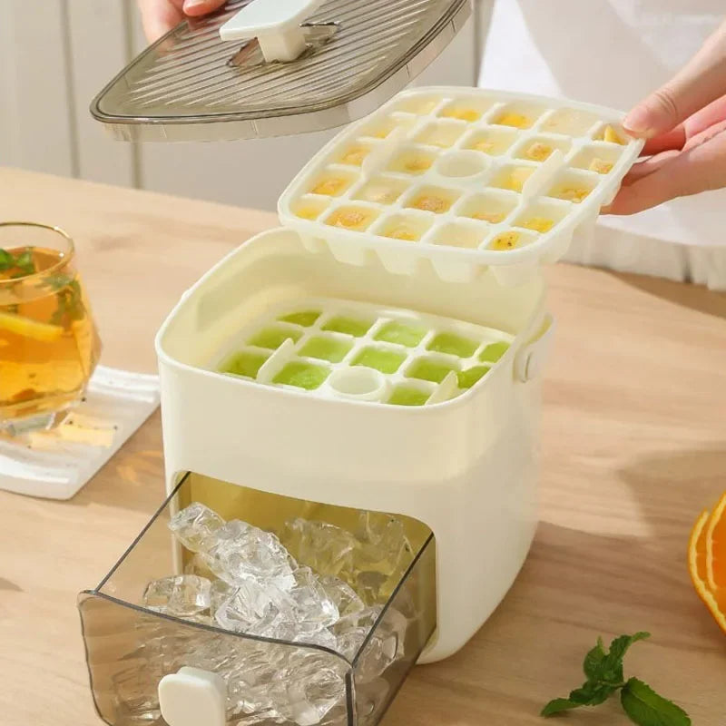 48-Grid Ice Cube Mold Reusable Easy Release Homemade Ice Tray Eco-Friendly Plastic Ice Maker for Refrigerator Clickngo24