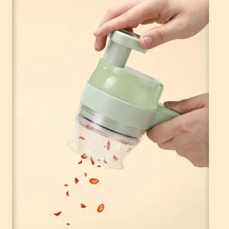 Handheld Multi-Function Kitchen Chopper Slicer Tool for Garlic - Wireless Vegetable Cutter Fruit & Vegetable Tools