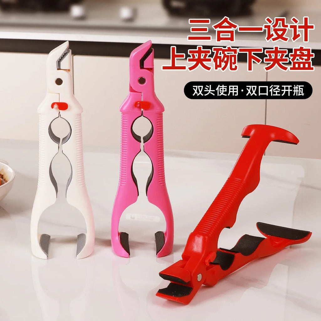 3-in-1 anti-scalding clip, silicone clip, kitchen steaming dish clip, oven non-slip clip. Clickngo24