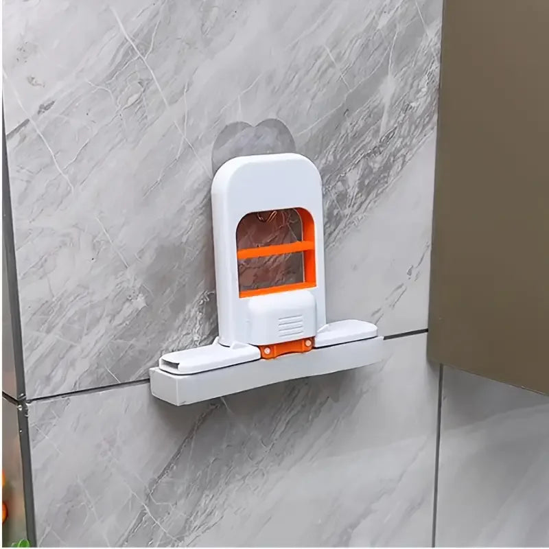 Compact Multi-Functional Mini Mop | Retractable Wet/Dry Microfibre Mop Head for Kitchen Bathroom Car Cleaning Durable Plastic Pole