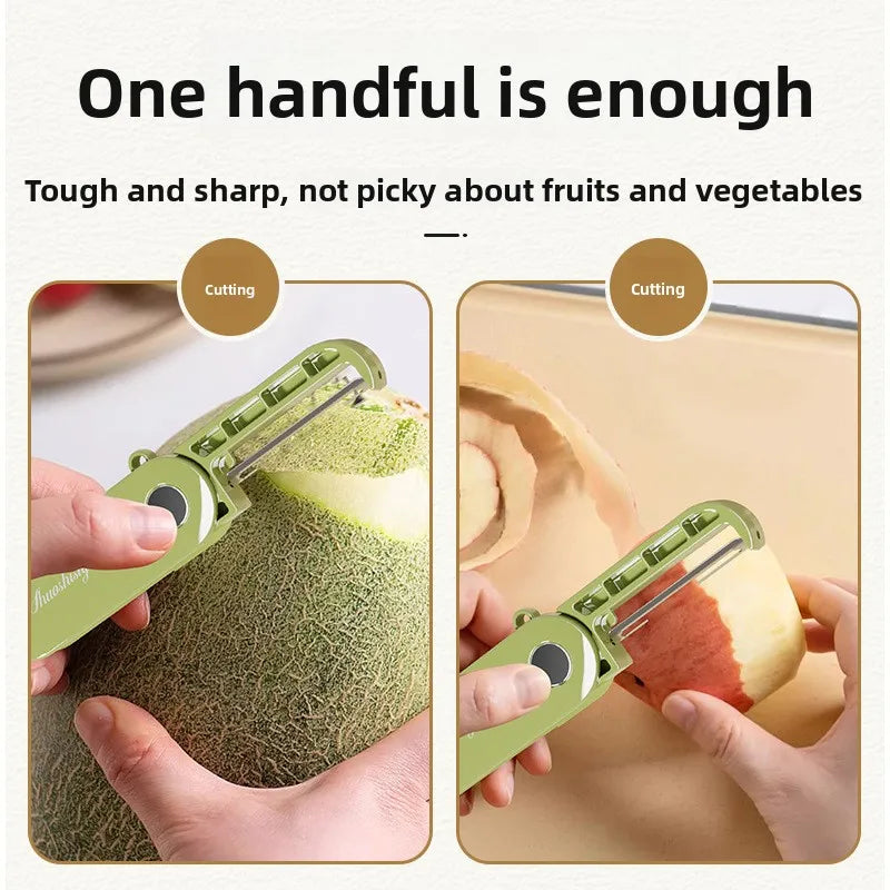 Portable Mini Stainless Steel Fruit Peeler Knife Folding Storage Kitchen Paring Tool Household Vegetable Cutter Accessory Clickngo24