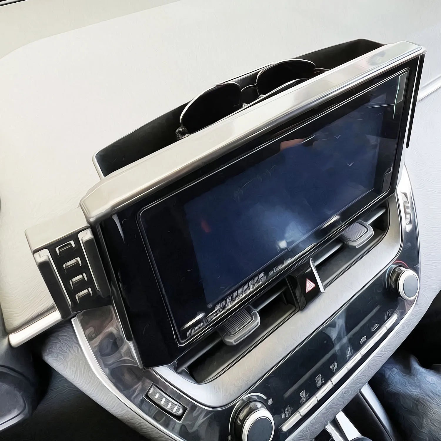 Toyota Corolla E210 Car Phone Holder 2019-2022 Wireless Charging Compatible Black Screen Panel Fixed Base Mount Clickngo24