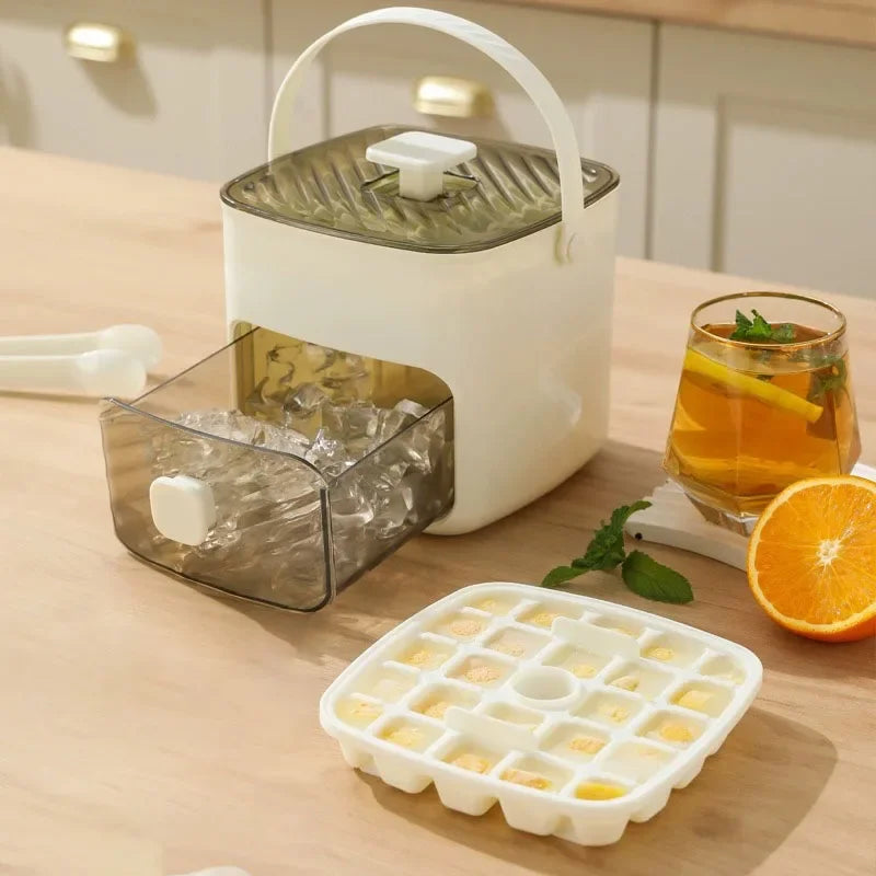 48-Grid Ice Cube Mold Reusable Easy Release Homemade Ice Tray Eco-Friendly Plastic Ice Maker for Refrigerator Clickngo24