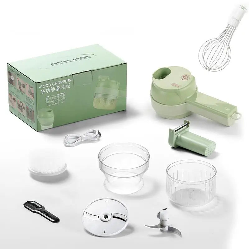 Handheld Multi-Function Kitchen Chopper Slicer Tool for Garlic - Wireless Vegetable Cutter Fruit & Vegetable Tools