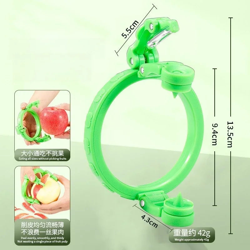 1PC Handheld Rotating Peeler Kitchen Gadget for Apple Pear Potato Spiral Cutter Fruit Vegetable Tool Home Essentials