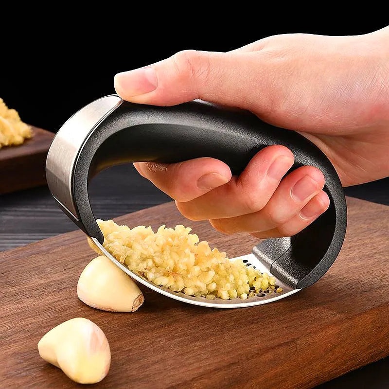 Stainless Steel Garlic Crusher Manual Garlic Mincer Chopping Garlic Clickngo24