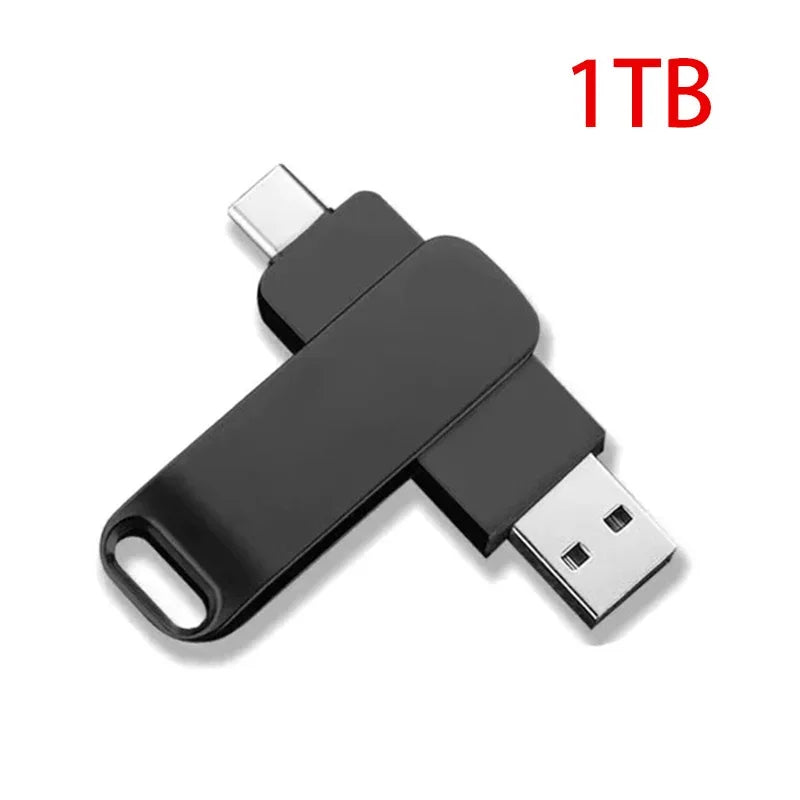 New High Speed Transfer Metal Memory Card Flash Drive Waterproof Durable 2TB USB 3.2 Flash Drive Brand Metal USB Drive New