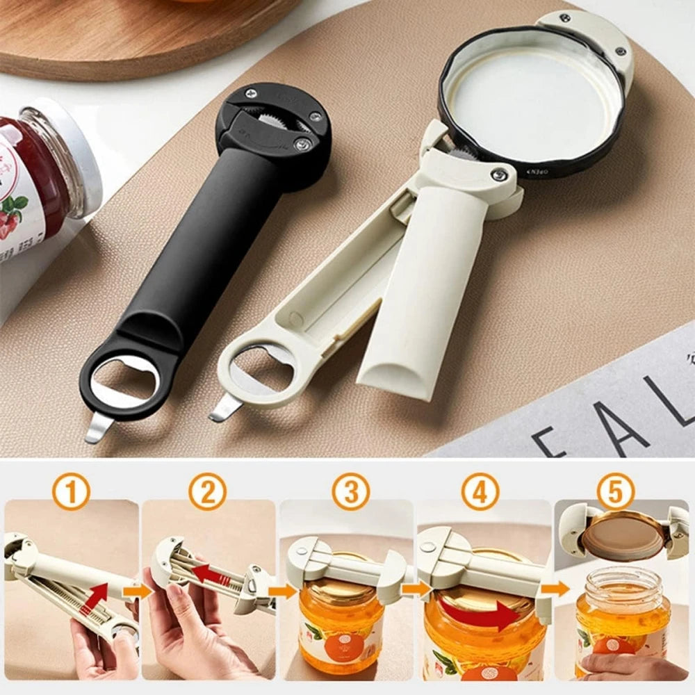 Adjustable Stainless Steel Can/ Bottle lid Opener Clickngo24