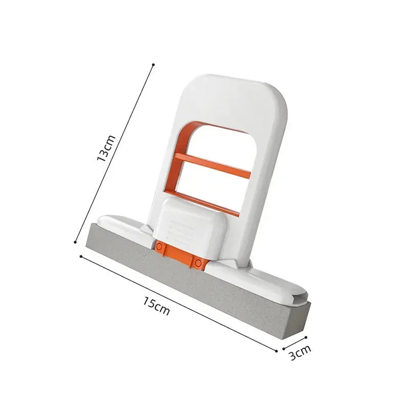 Mini Sponge Mop for Desktop Bathroom Kitchen - Hands-Free Folding Super Absorbent Small Mop with Cleaning Feature