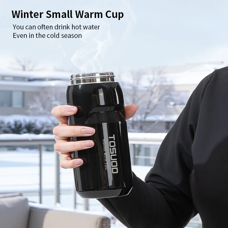 Stainless Steel Insulated Water Bottle 304 Steel Cycling Water Kettle Easy Carry Warm And Cold Retention Clickngo24