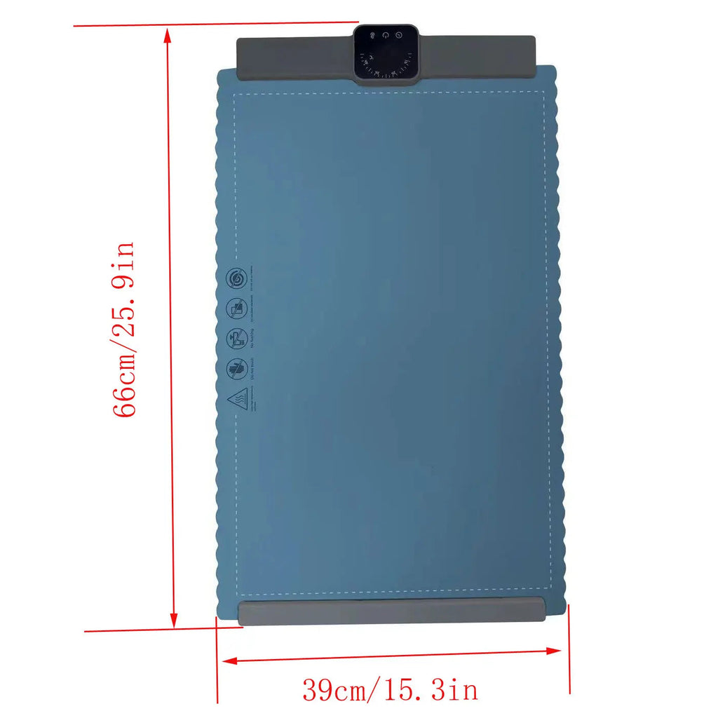 Portable Food Warming Mat with Auto-Off Timer and 5 Temperature Settings Quick Heating Pad for Cookware Parts Clickngo24
