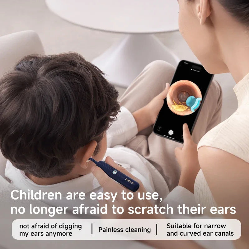 Bebird EarSight plus Compact All-in-1 Ear Wax Remover Otoscope Camera Portable Visual Ear Cleaner with Portable Ear Cleaner Clickngo24
