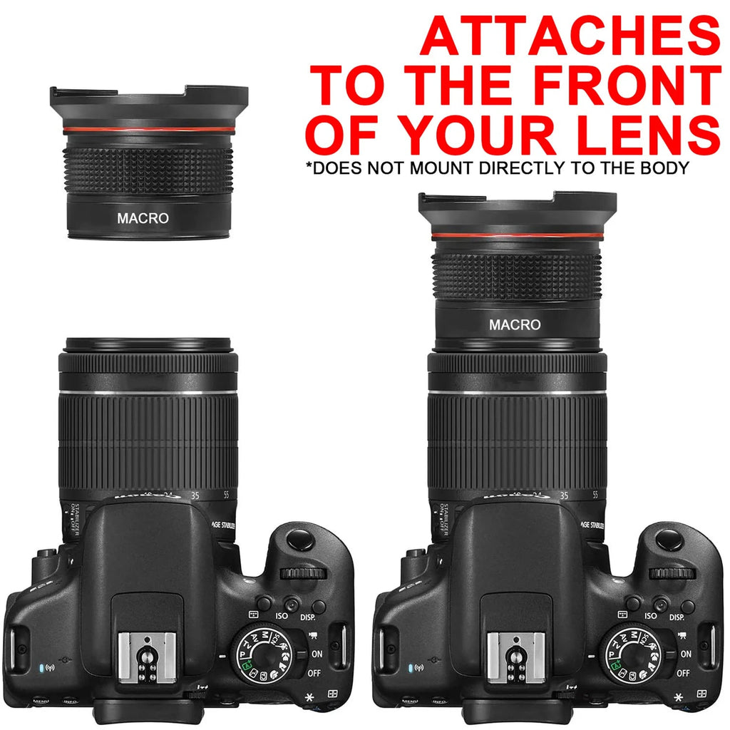 52MM 0.35x HD Wide Angle Fisheye Lens with Macro for Nikon DSLR D7100 D7000 D5500 D5300 D5200 D5100 D3500 D3400 D3100 - Camera Lens Clickngo24