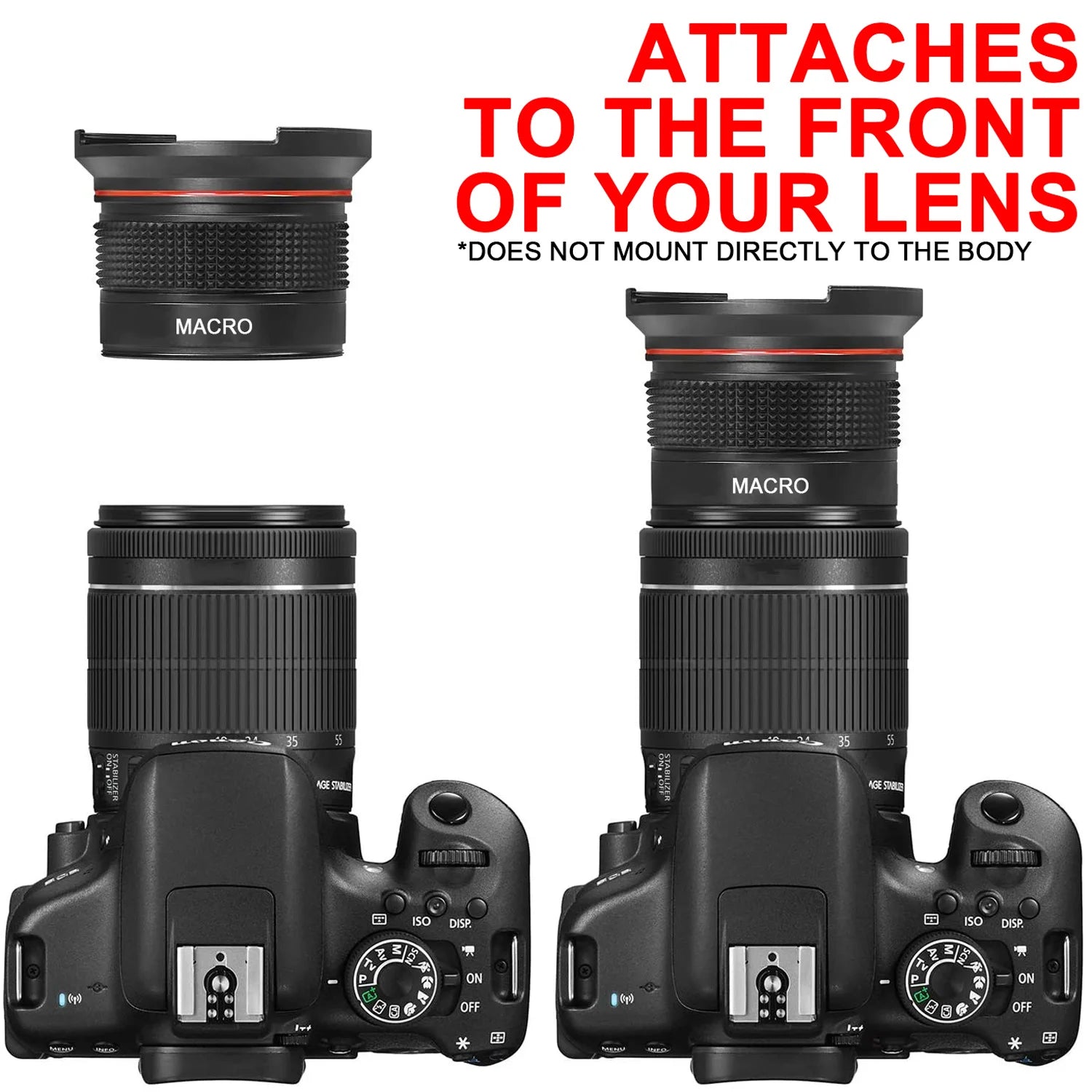52MM 0.35x HD Wide Angle Fisheye Lens with Macro for Nikon DSLR D7100 D7000 D5500 D5300 D5200 D5100 D3500 D3400 D3100 - Camera Lens Clickngo24