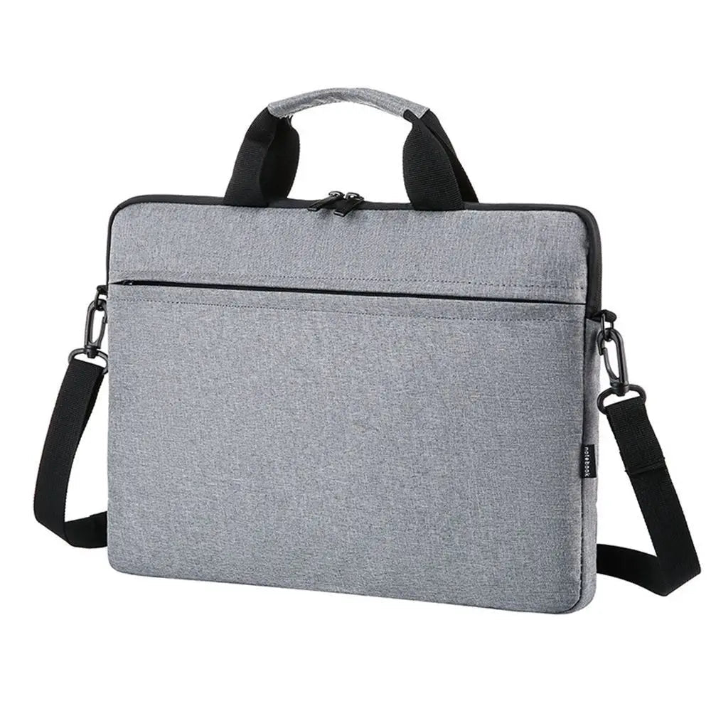Ultra Thin Laptop Sleeve Case 13.3-15.6 Inch Notebook Cover Pouch with Shoulder Strap for Lenovo HP Dell Asus Samsung - Unisex Nylon Handbag Clickngo24